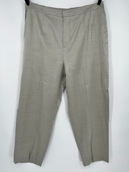 Ellen Tracy Pants - Vtg Linda Allard Ellen Tracy Pants Wool Silk Blend Trouser Womens 22 Taupe NEW